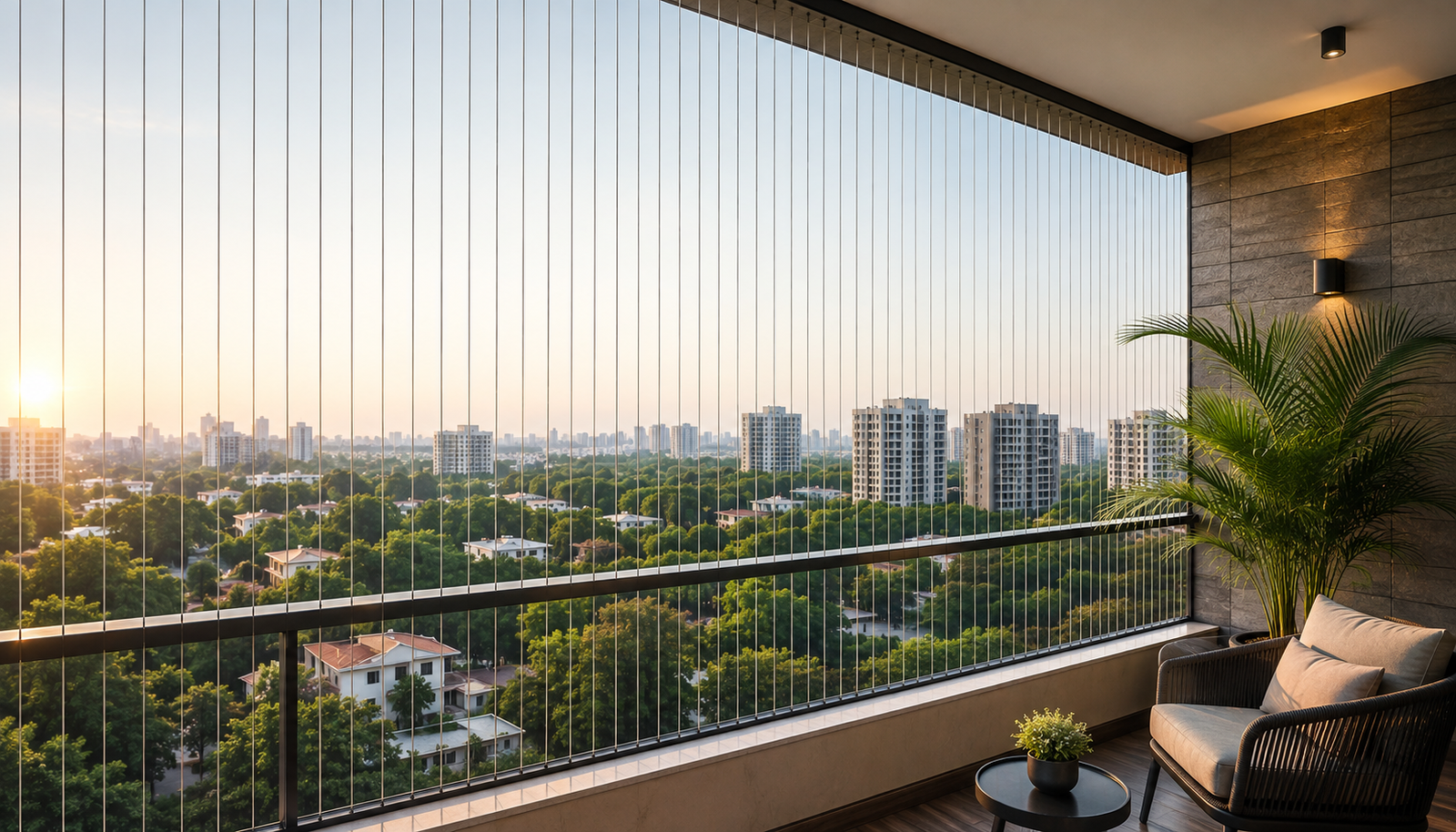 Balcony Invisible Grills